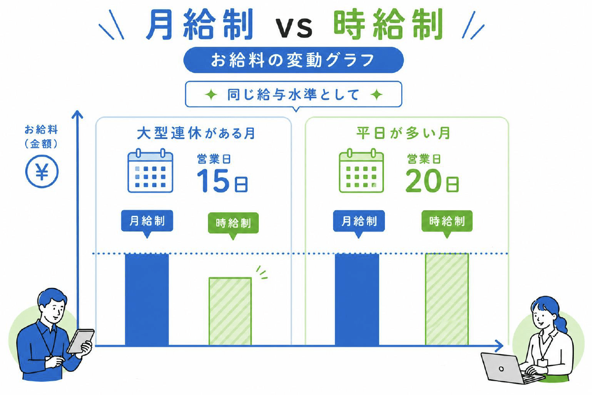 「高時給だから稼げる」の盲点！大型連休に振り回されない「月給制の派遣」という働き方。